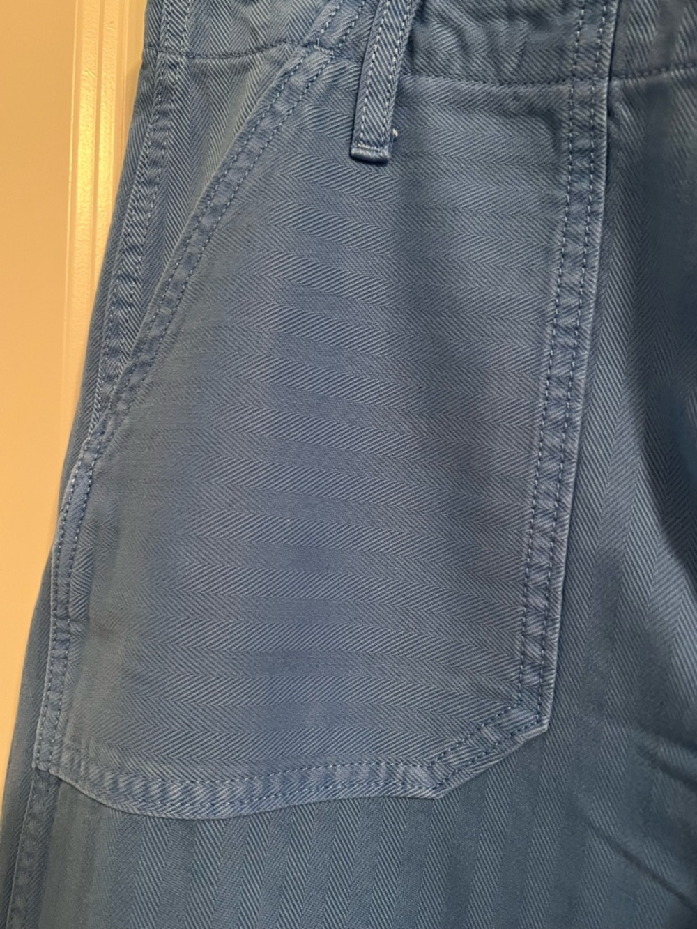 Old Navy Blue High-Rise Baggy Wide Leg Pants - Picture 6 of 9